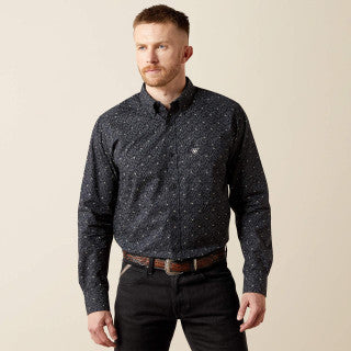 Ariat Men's Navy Wheaton Long Sleeve Shirt 10065964