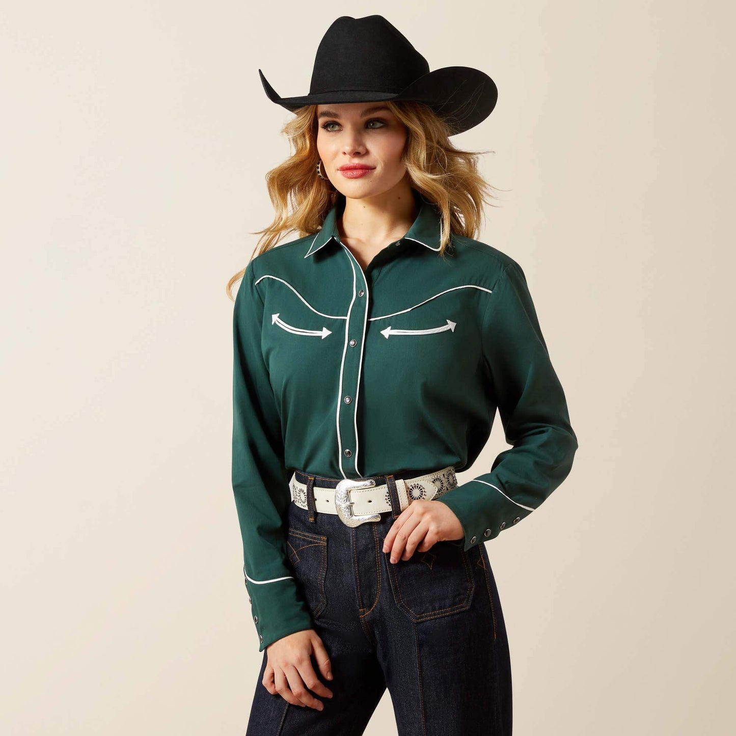 Ariat Womens Snap Mirrorball Blouse 10065988