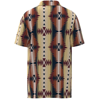 Hooey The Weekender Tan/Red Aztec Polo HP034TNAZ