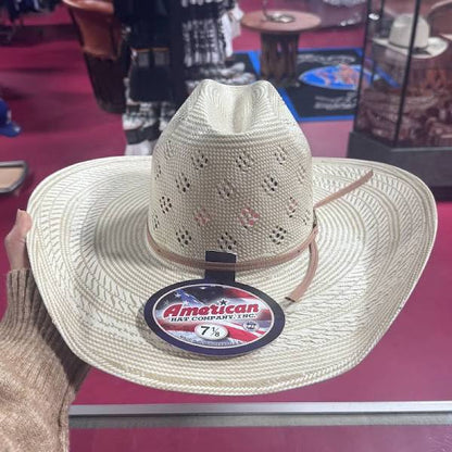 American Hat Co. Whiskey Straw Hat 7800 RC 2CWHIS