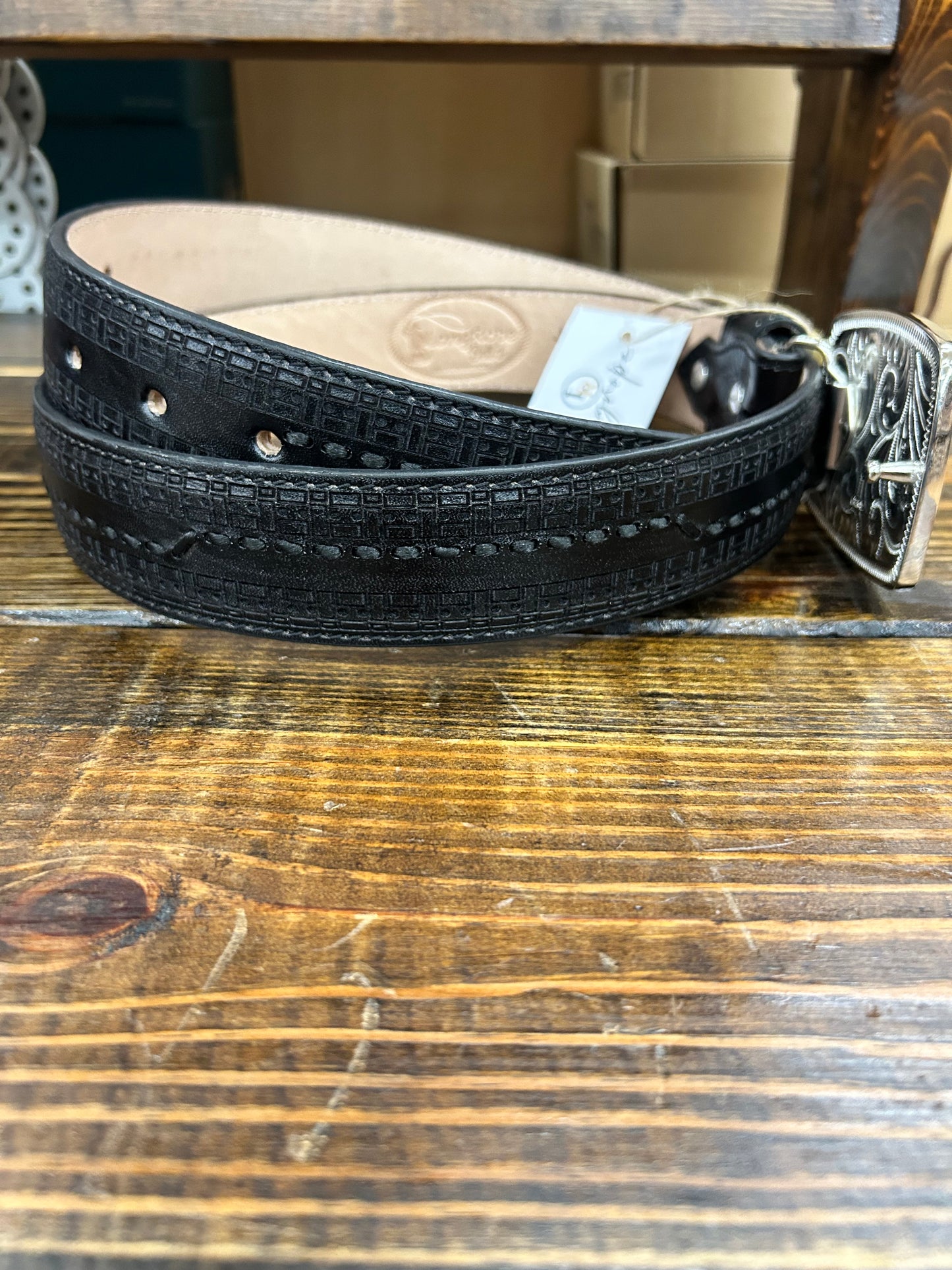 Black Long Rope Men’s Belt
