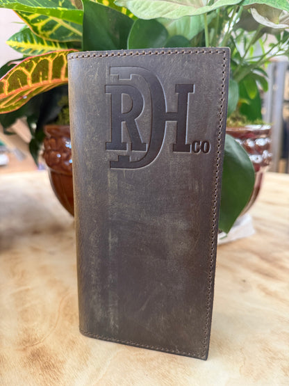 Red Dirt Hat Co Rodeo Wallet Distressed Leather