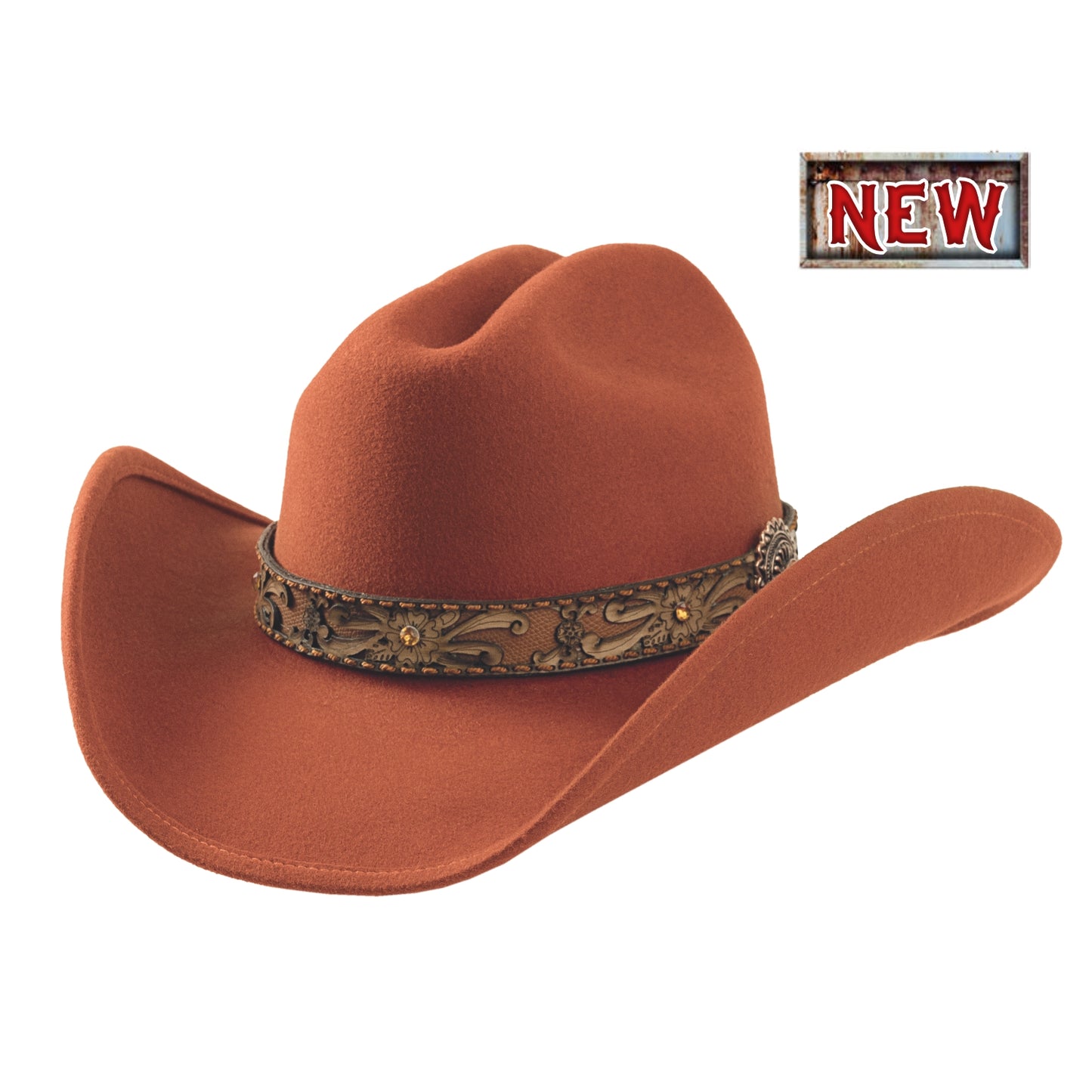Bullhide On Purpose Felt Hat Rust 8006