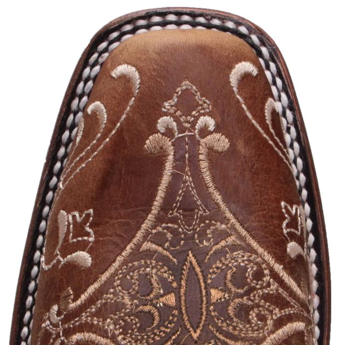 Circle G Womens Embroidered Tan Cowboy Boots