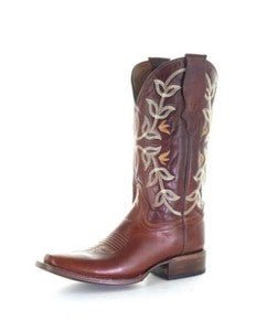 Circle G Cognac Embroidery Women’s Boots