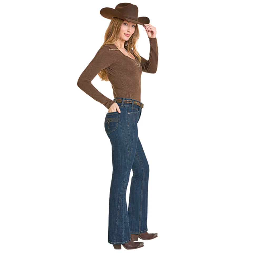 Rock&Roll Denim Women’s High Rise Side Detail Bootcut Jean