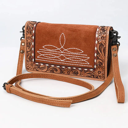 American Darling Genuine Western Leather Suede Crossbody