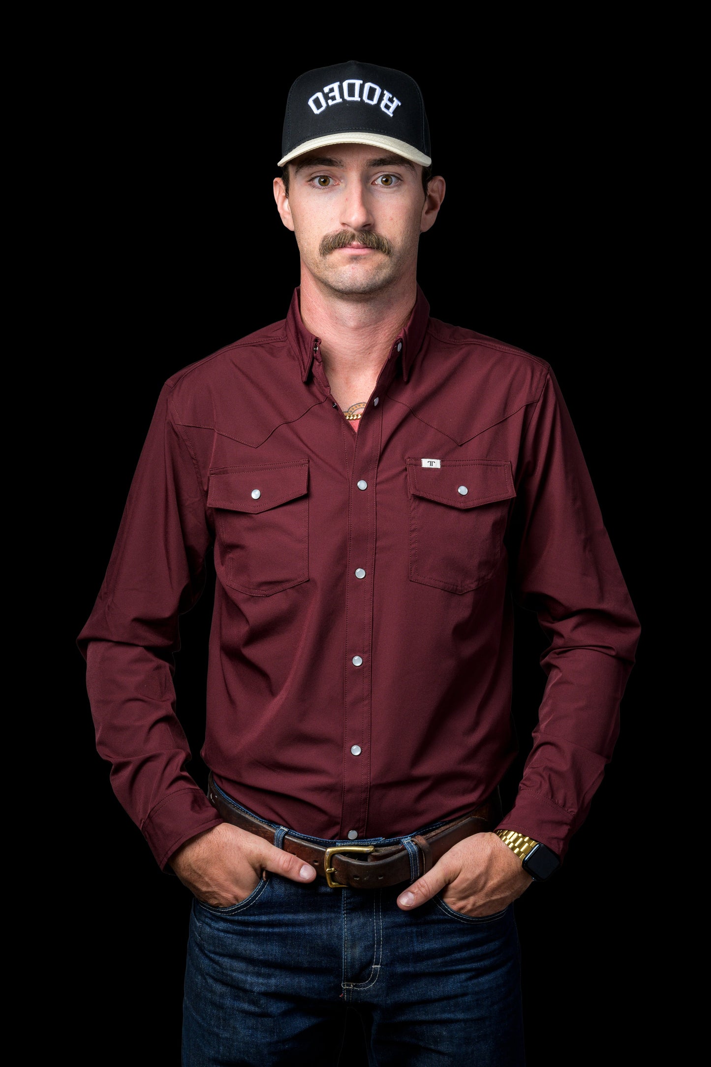 Ferrel CORE Men’s Maroon LS Snap Shirt