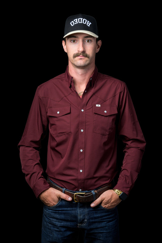 Ferrel CORE Men’s Maroon LS Snap Shirt