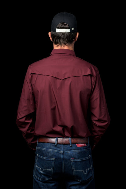 Ferrel CORE Men’s Maroon LS Snap Shirt