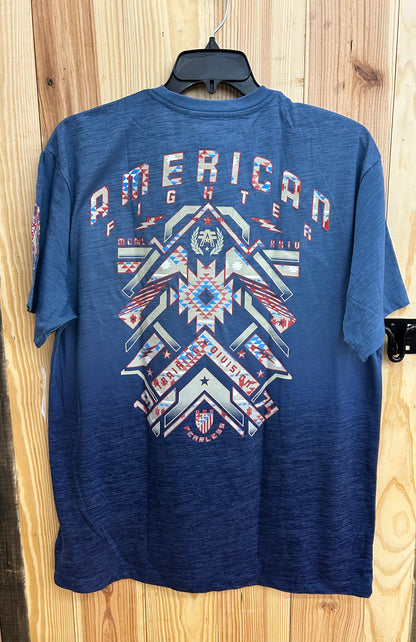 Blue American Fighter Shirt Men’s