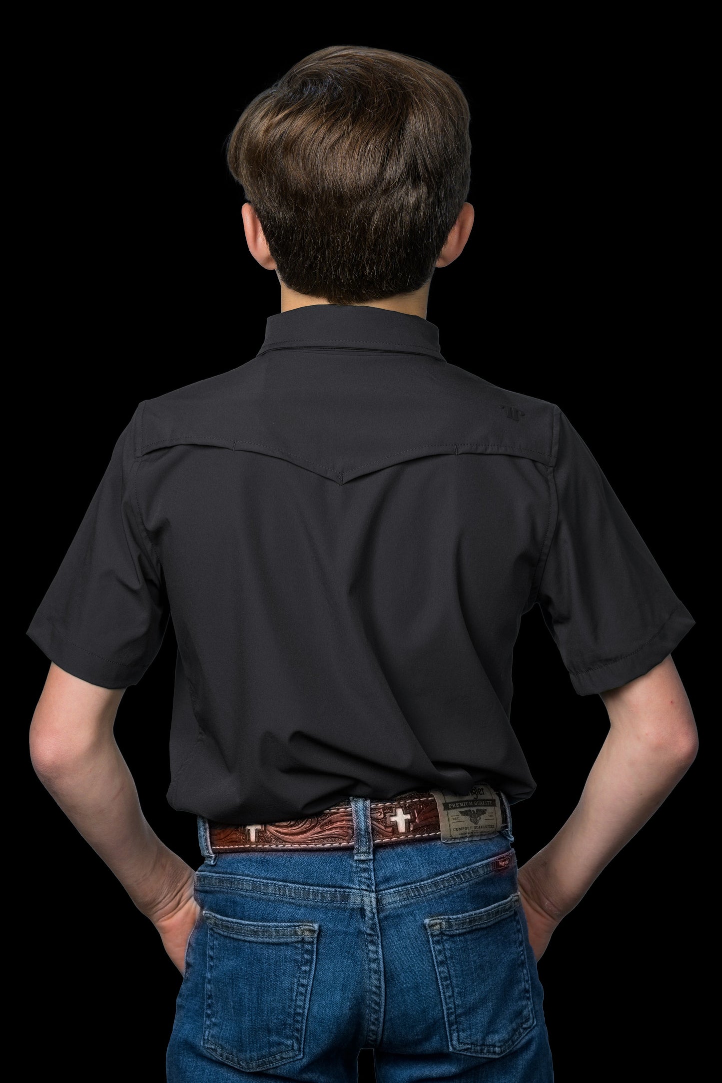 Ferrel CORE Kids Grey Short Sleeve Snap Shirt