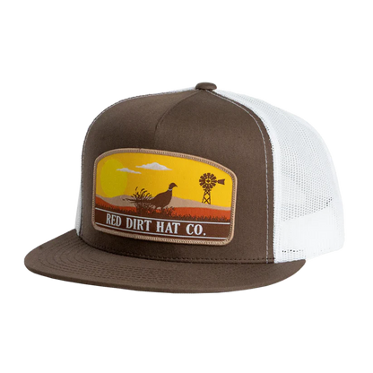 Red Dirt Hat Co Open Plains Brown/White Cap