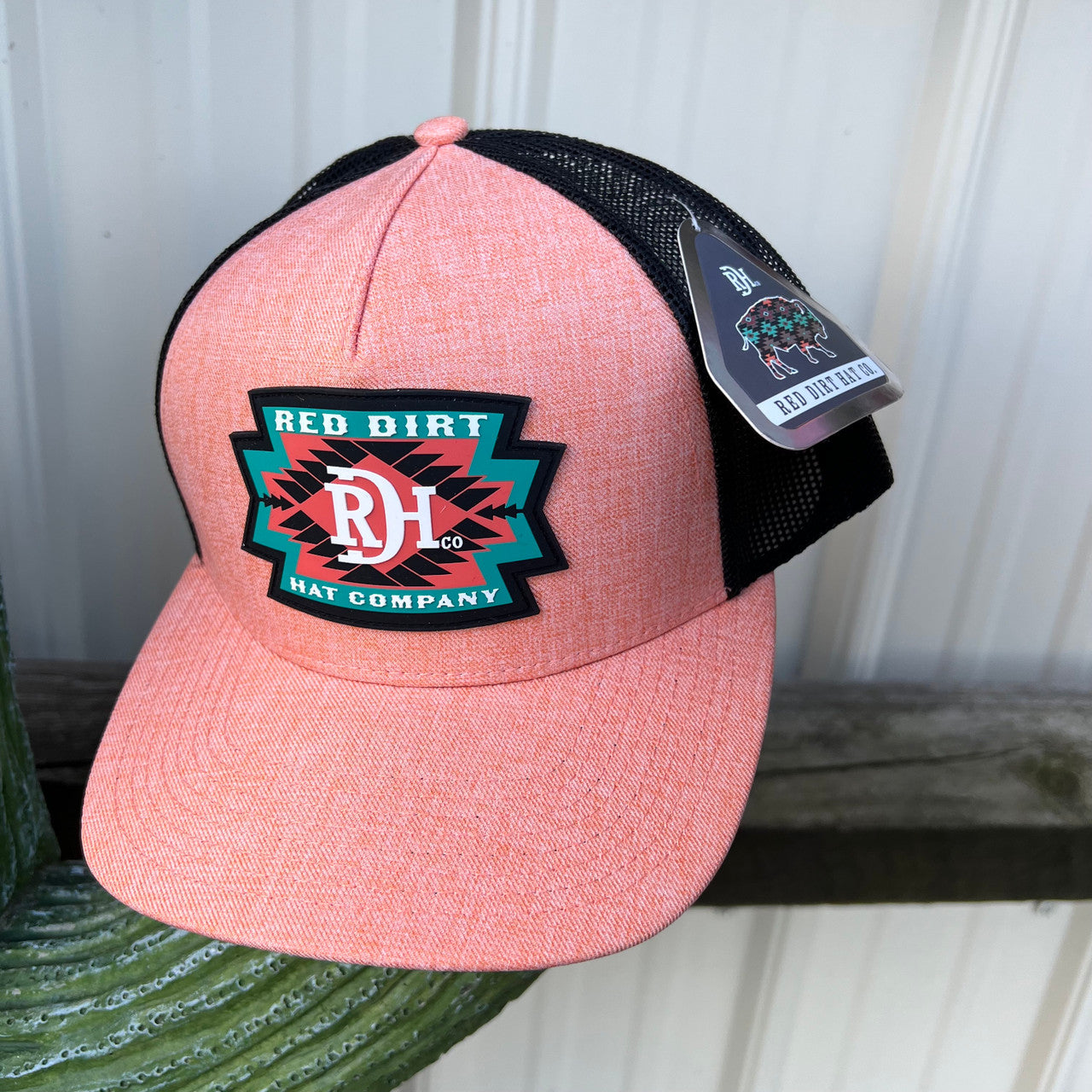 Red Dirt Hat Co Watermelon Aztec Coral/Black Women’s Cap