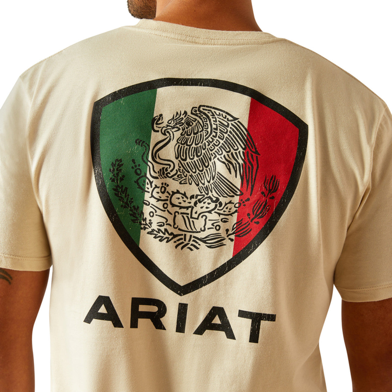 Ariat Tenochitlan White Shield Print Men’s SS T-Shirt 10058883