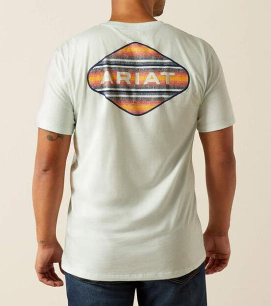 Ariat Men's Glacier Sunrise Bar Hex Graphic T-Shirt 10058886