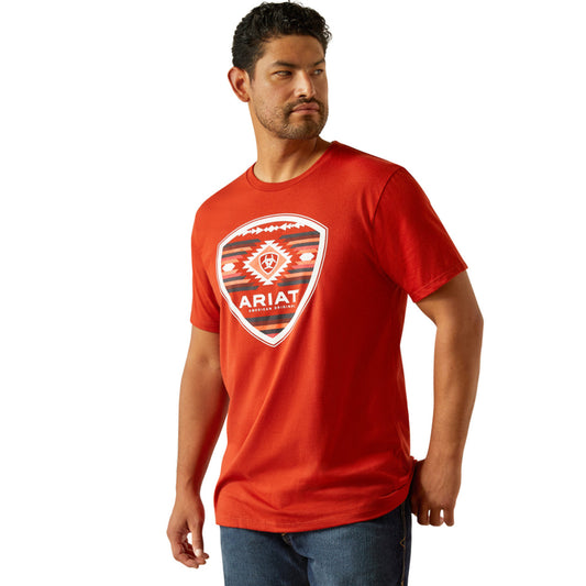 Ariat Geo Fill Aztec Red Print  Men’s T-Shirt 10058888