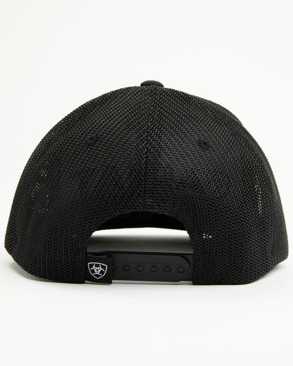 Ariat Men's 3D Embroidery Black Baseball Cap Hat A300091801