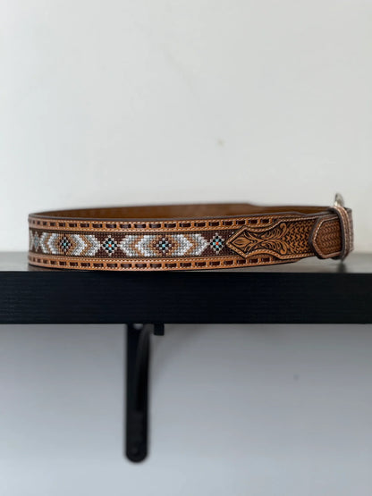 Nocona Aztec Design Threaded Western Belt N210010348