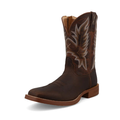 Twisted X Men's 11" Tech X Tobacco Brown & Adobe Western Boots MXTR013