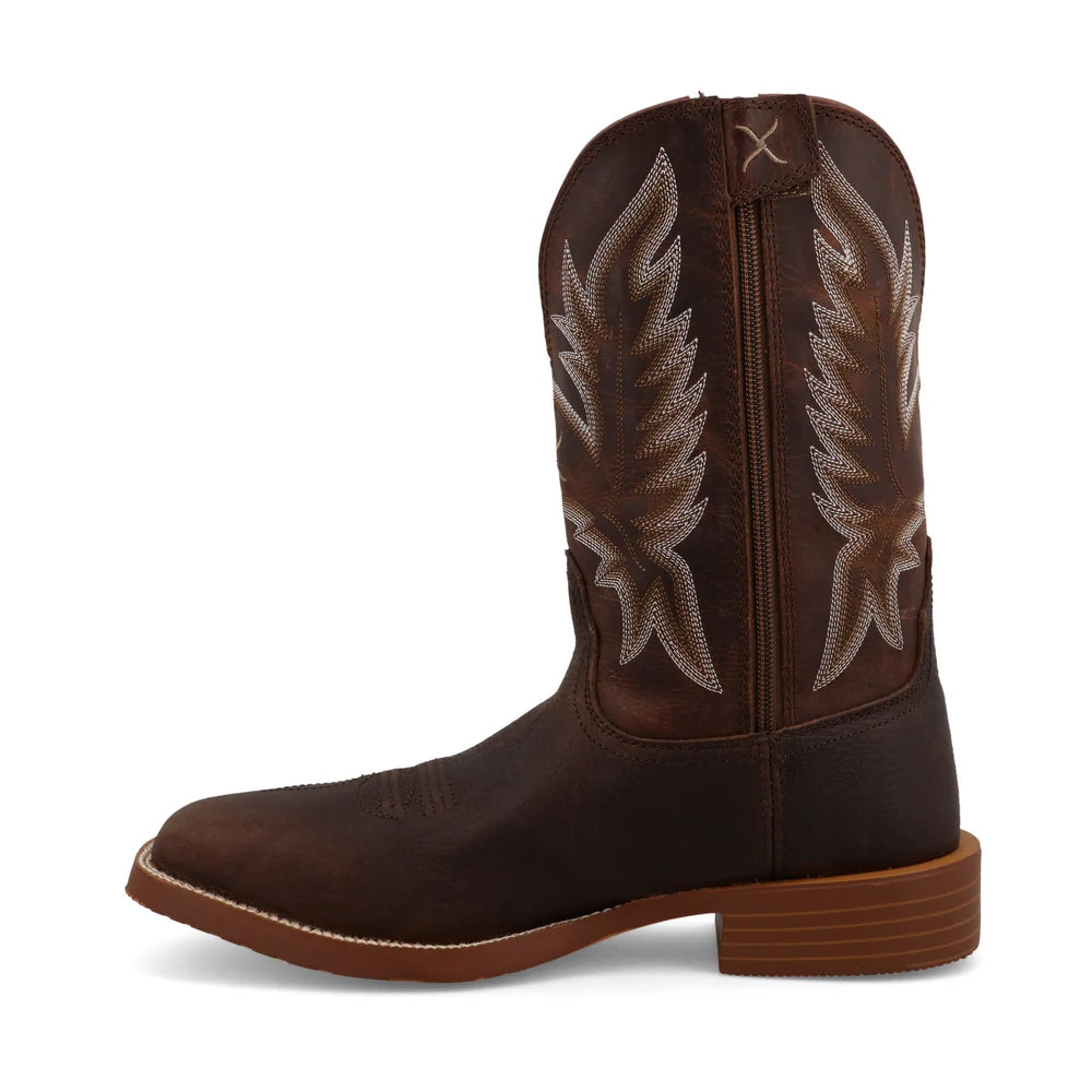 Twisted X Men's 11" Tech X Tobacco Brown & Adobe Western Boots MXTR013