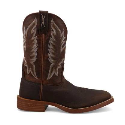 Twisted X Men's 11" Tech X Tobacco Brown & Adobe Western Boots MXTR013