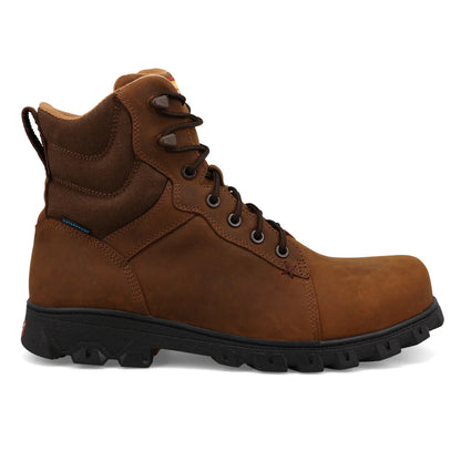 Twisted X Men’s Waterproof Lace-up Work Boot with Nano Toe