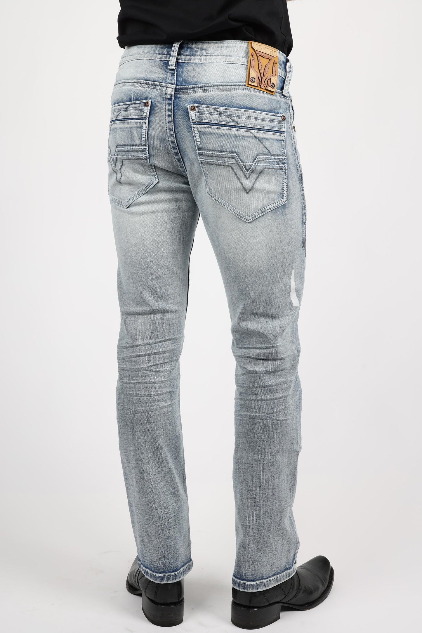 Platini Holt Men’s Light Blue Boot Cut Jeans