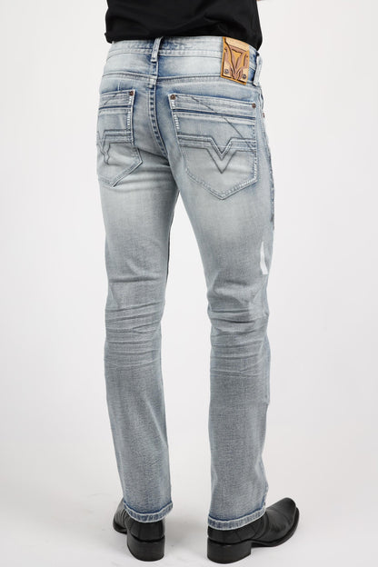 Platini Holt Men’s Light Blue Boot Cut Jeans