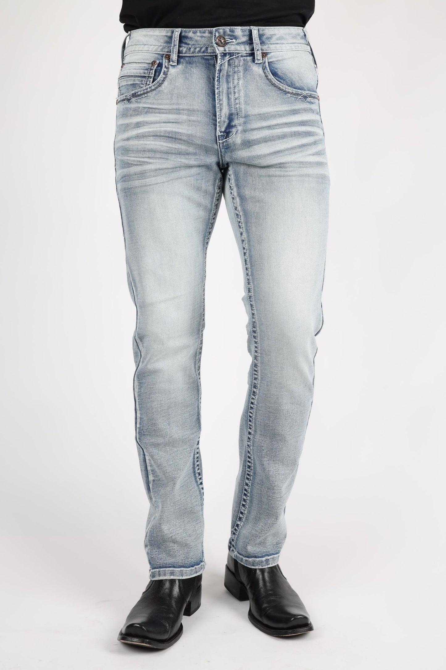 Platini Holt Men’s Light Blue Boot Cut Jeans