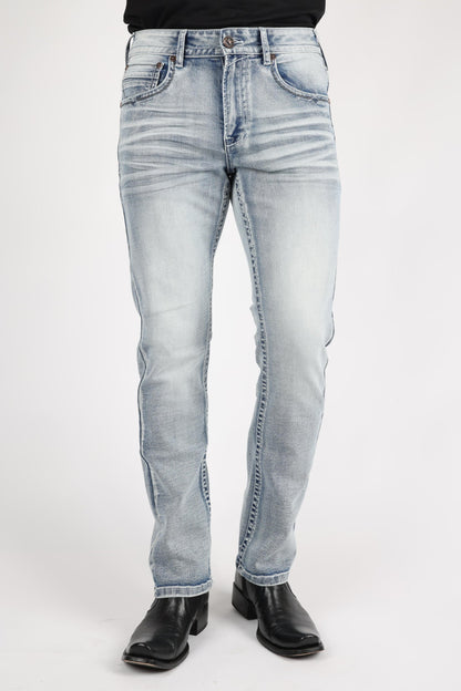 Platini Holt Men’s Light Blue Boot Cut Jeans