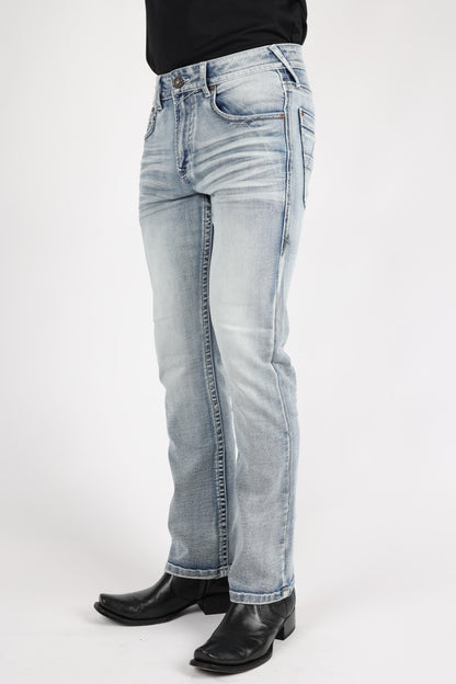 Platini Holt Men’s Light Blue Boot Cut Jeans