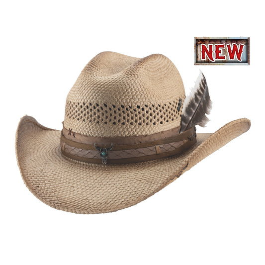 Bullhide Wagon Mound Natural (Distressed)