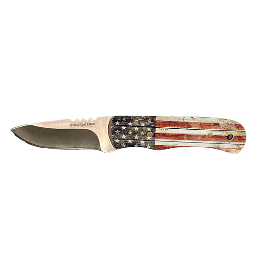 Whiskey Bent® Patriot Skinner Pocket Knife WB43-18
