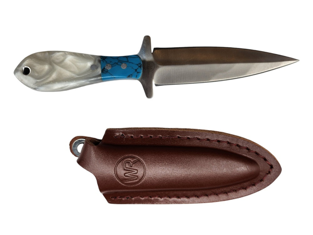Whiskey Bent Hat Co. PEARL AGATE VAQUERO DAGGER - ACC KNIVES - WB73-79