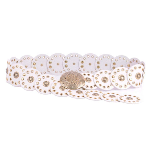 MW Leather Circle Caterpillar Belt