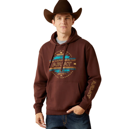 Ariat Men's Carlsbad Canyon Brown Hoodie