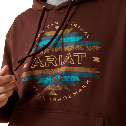 Ariat Men's Carlsbad Canyon Brown Hoodie