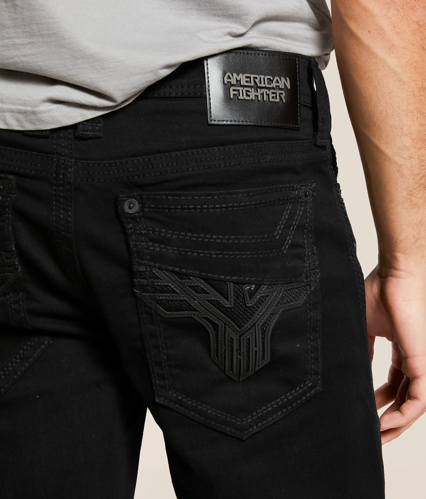 American Fighter Heritage Black Boot Stretch Jean 331BC406