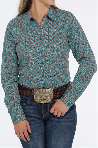 Women’s Shirts Cinch Long Sleeve Button Up
