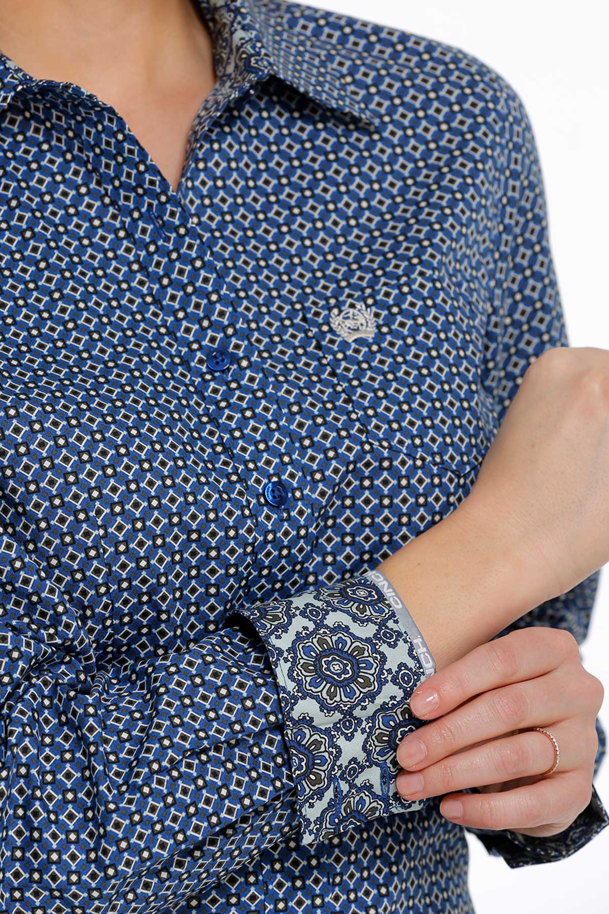 Women's Cinch Button Down Shirt