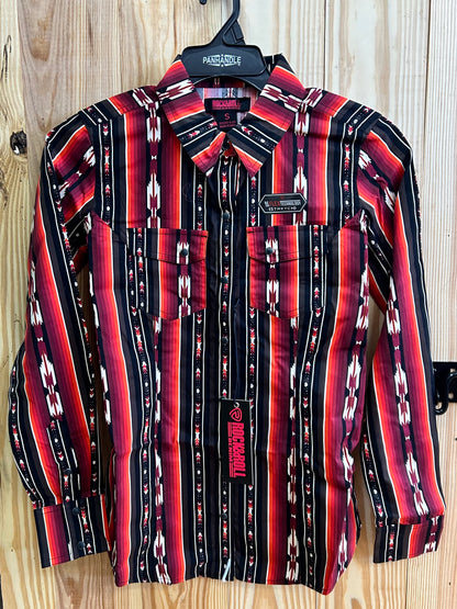 Rock&Roll Burgundy L/S Shirt BWN2S07656