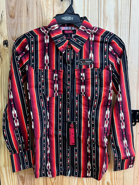 Rock&Roll Burgundy L/S Shirt BWN2S07656