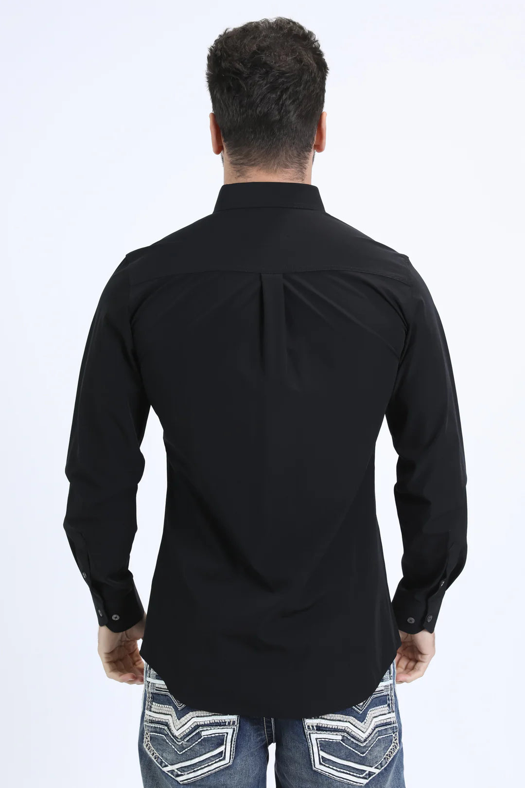 Platini Men’s Performance LS Black Shirt