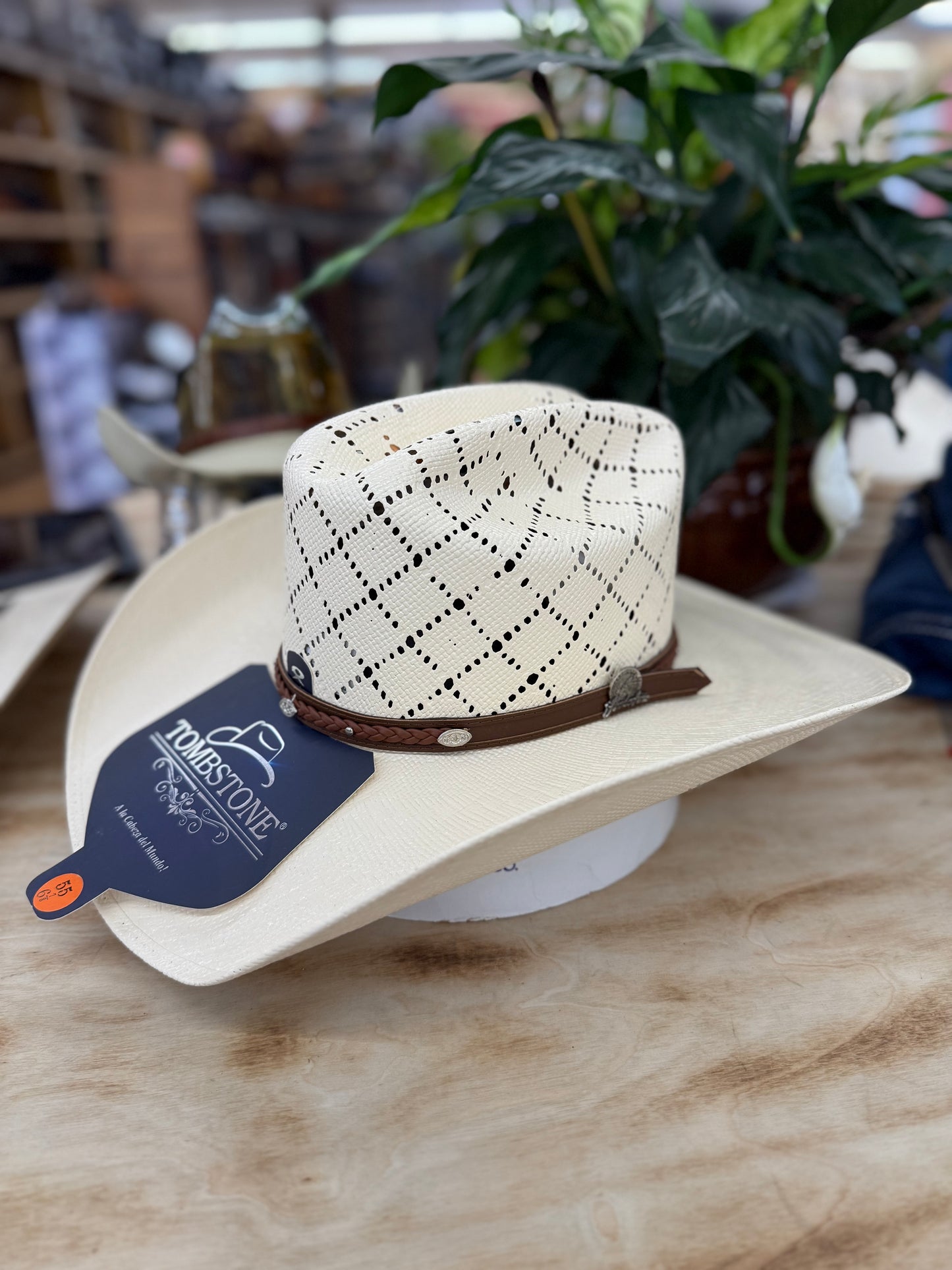 Tombstone Laqueado Roper 30x Straw Hat