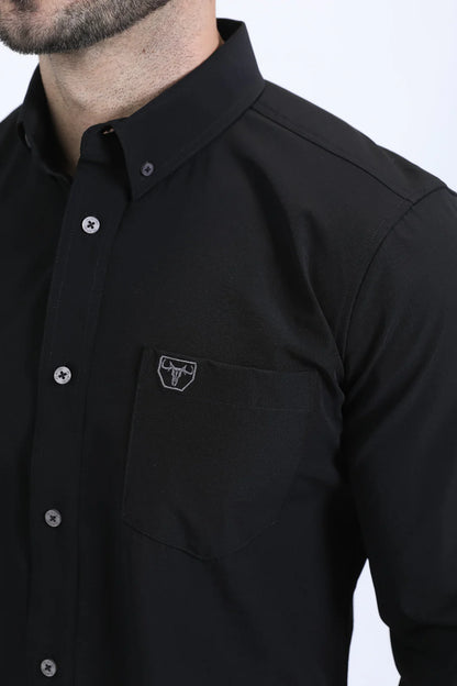 Platini Men’s Performance LS Black Shirt