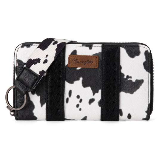 Wrangler Women's Cow Print Wallet WG133-W006BK