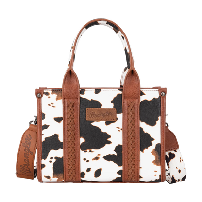 Wrangler Ladies Cow Print Concealed Carry Brown Tote Bag WG133-8120SBR