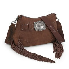 Wrangler Fringe Coffee Buckle Hobo Ladies Purse Wg241-2022Cf