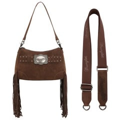 Wrangler Fringe Coffee Buckle Hobo Ladies Purse Wg241-2022Cf
